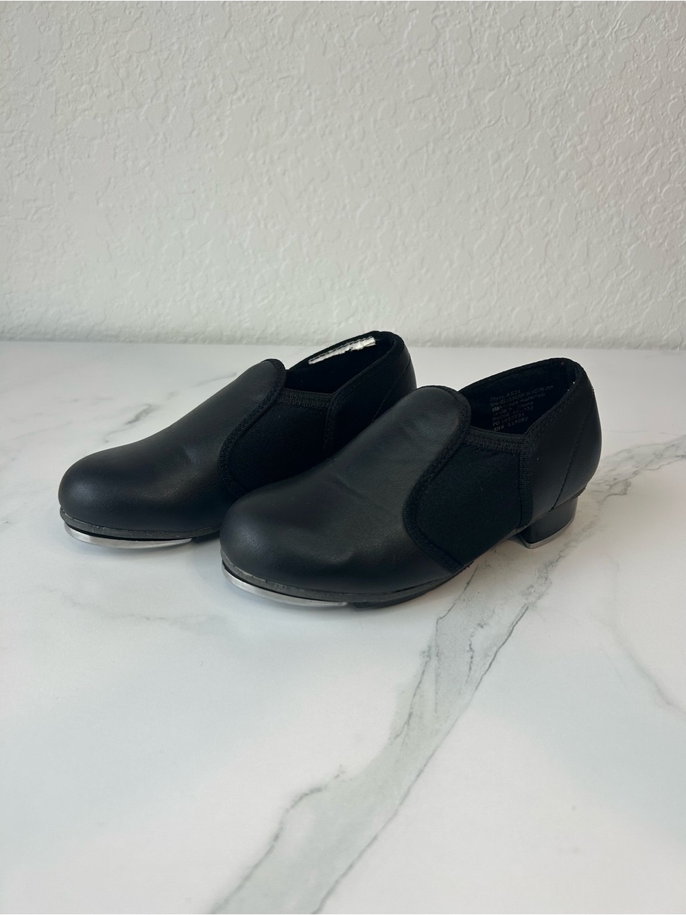 Revolution Kids Black Slip-On Tap Shoes